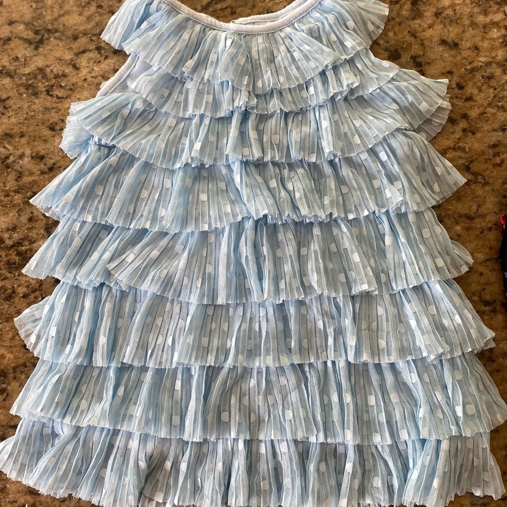 Cat & Jack Blue Tiered Ruffle Sundress